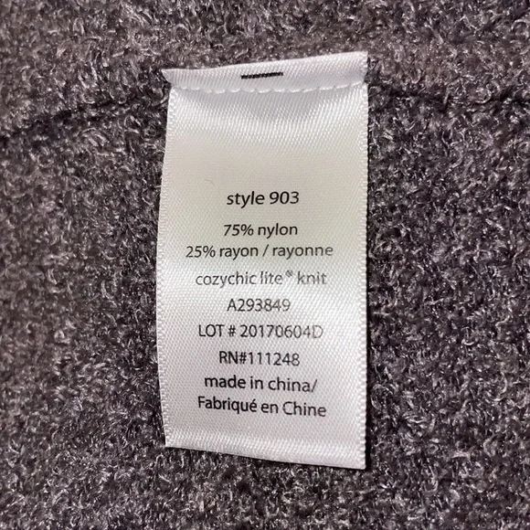 Barefoot Dreams CozyChic Lite Island Wrap SZ S/M VGUC - Picture 4 of 4